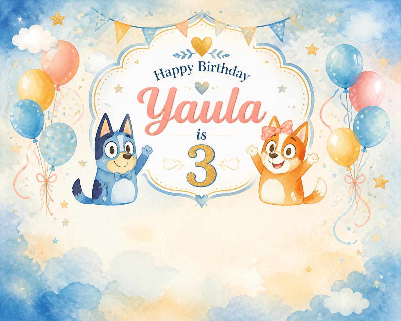 Birthday Backdrop option 3