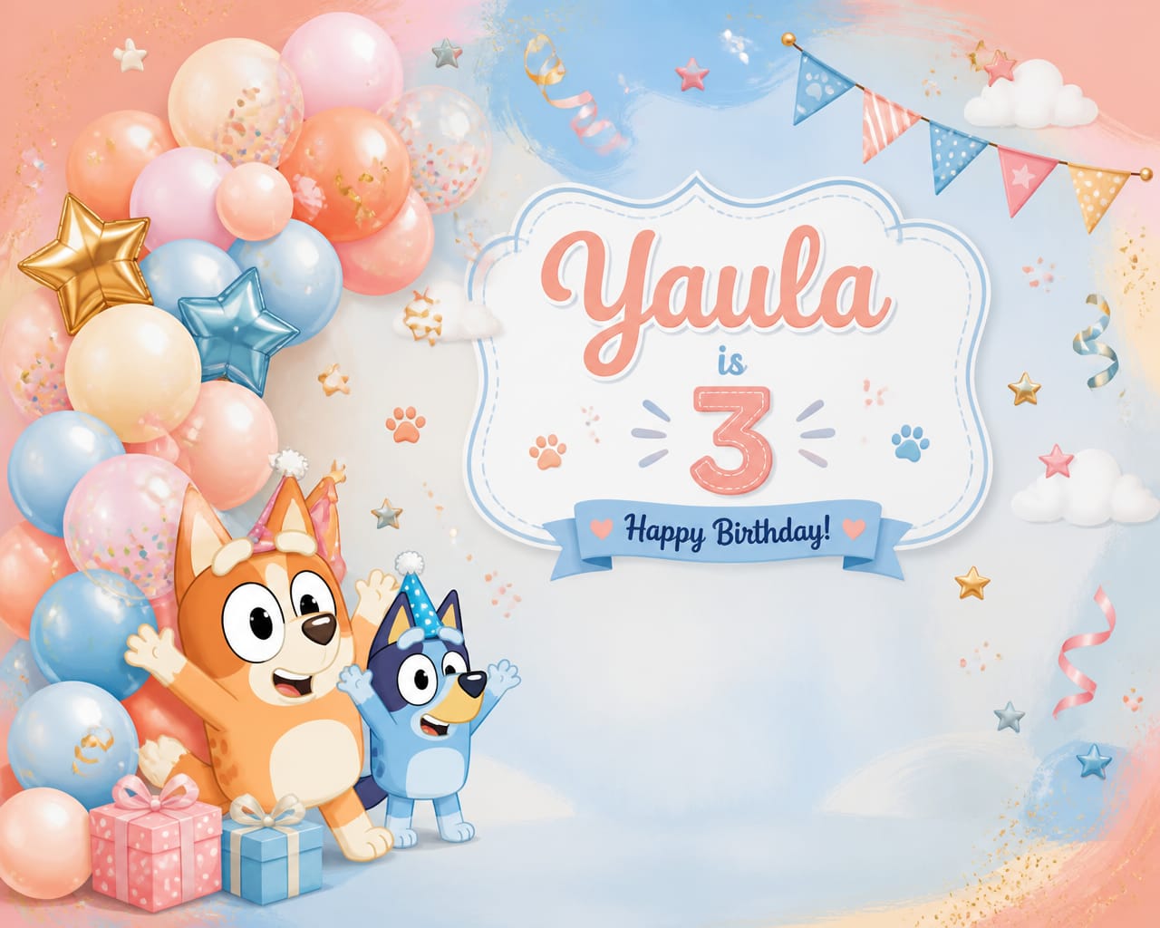 Birthday Backdrop option 2