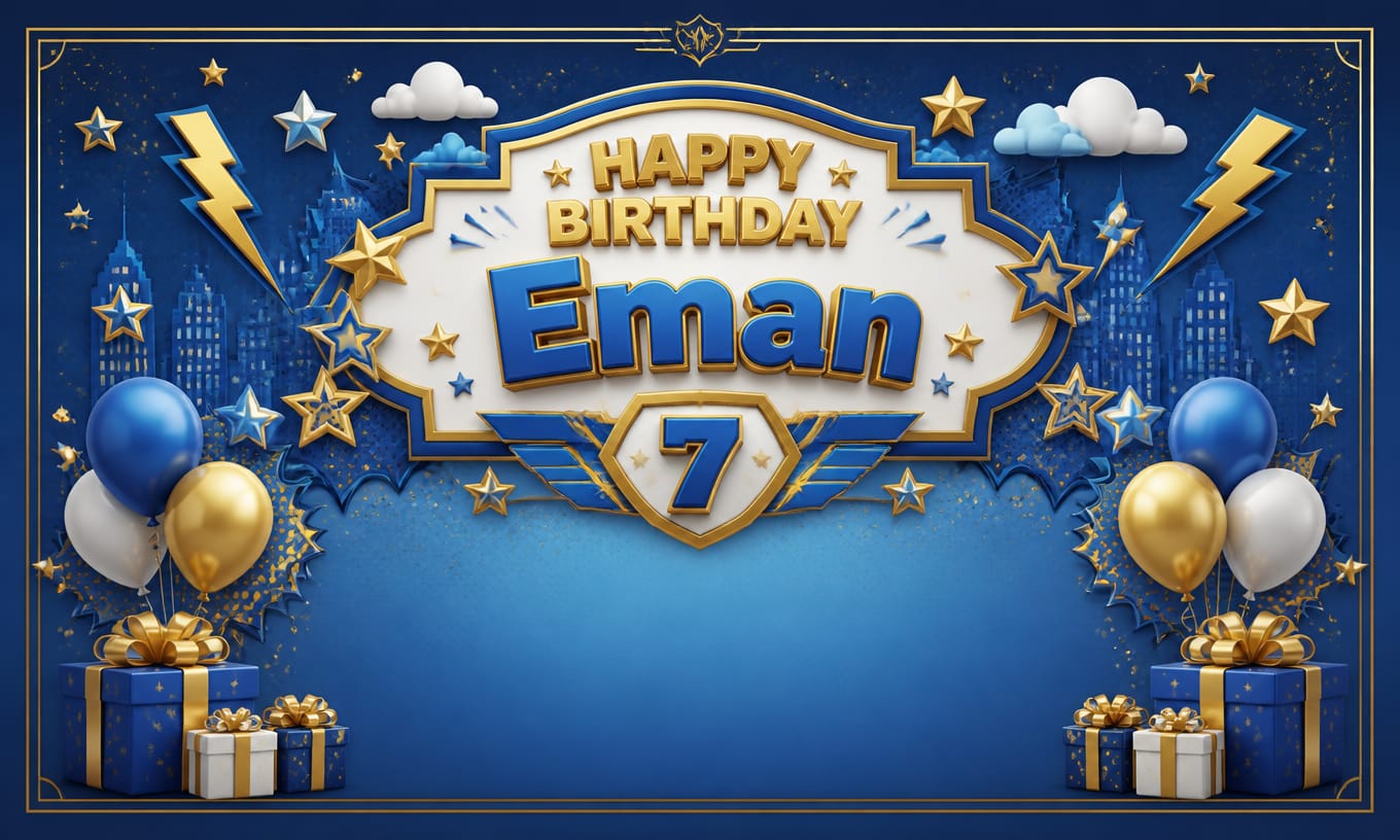 Birthday Backdrop option 3
