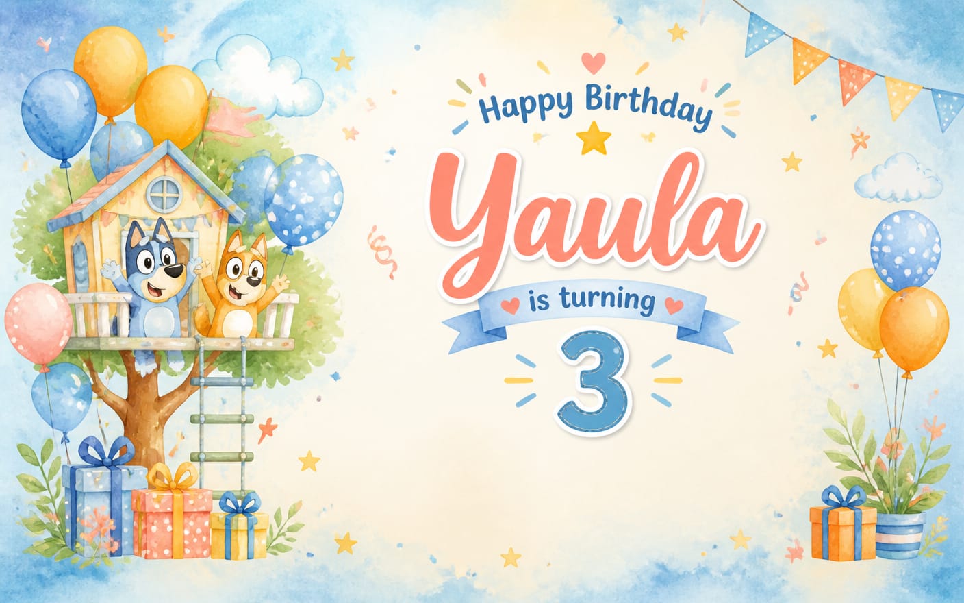Birthday Backdrop option 2