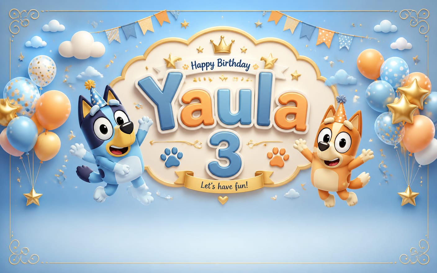 Birthday Backdrop option 3