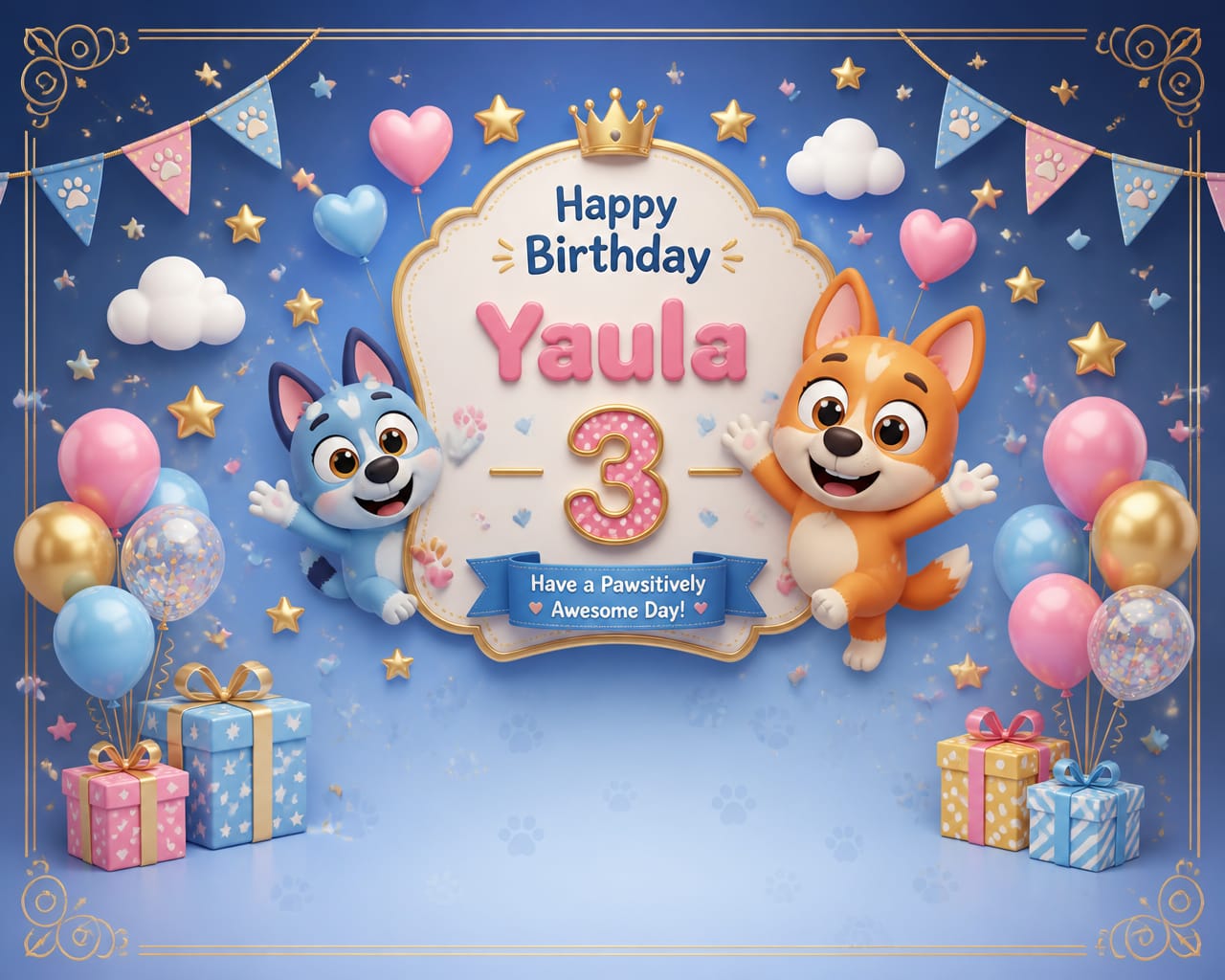 Birthday Backdrop option 3