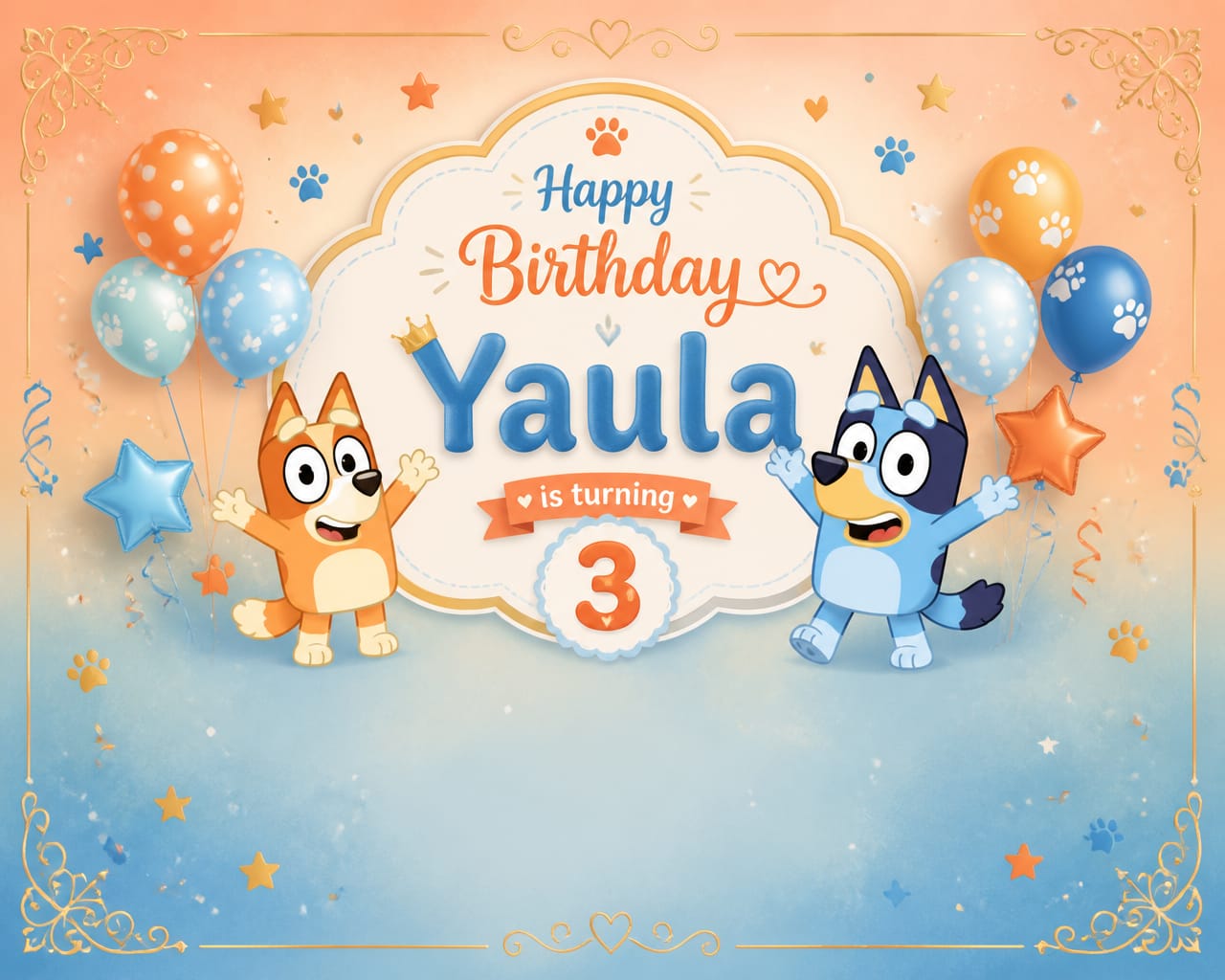 Birthday Backdrop option 3