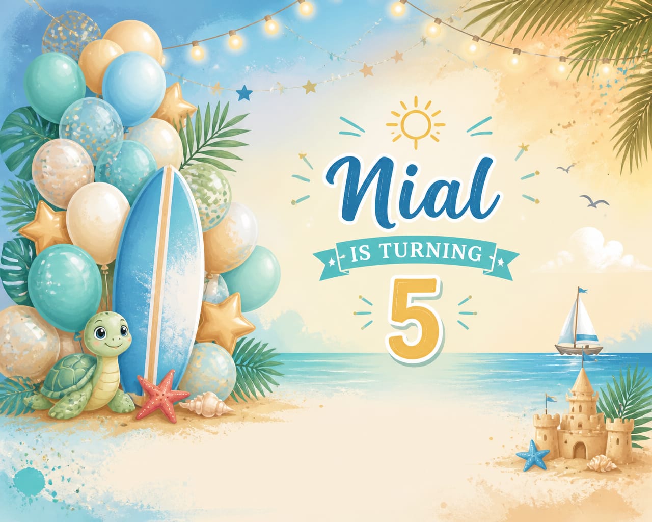 Birthday Backdrop option 2