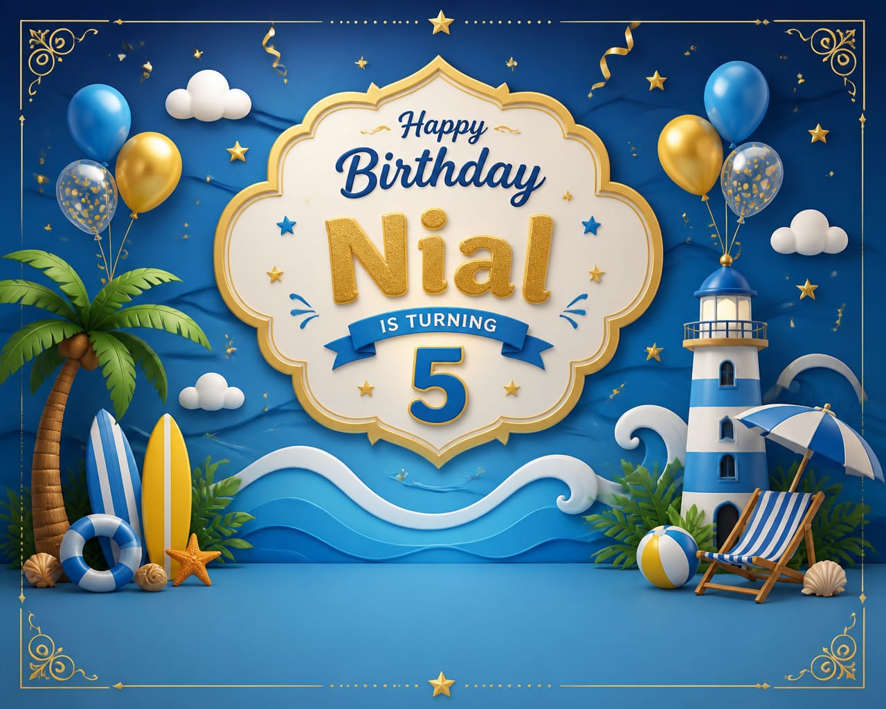 Birthday Backdrop option 3