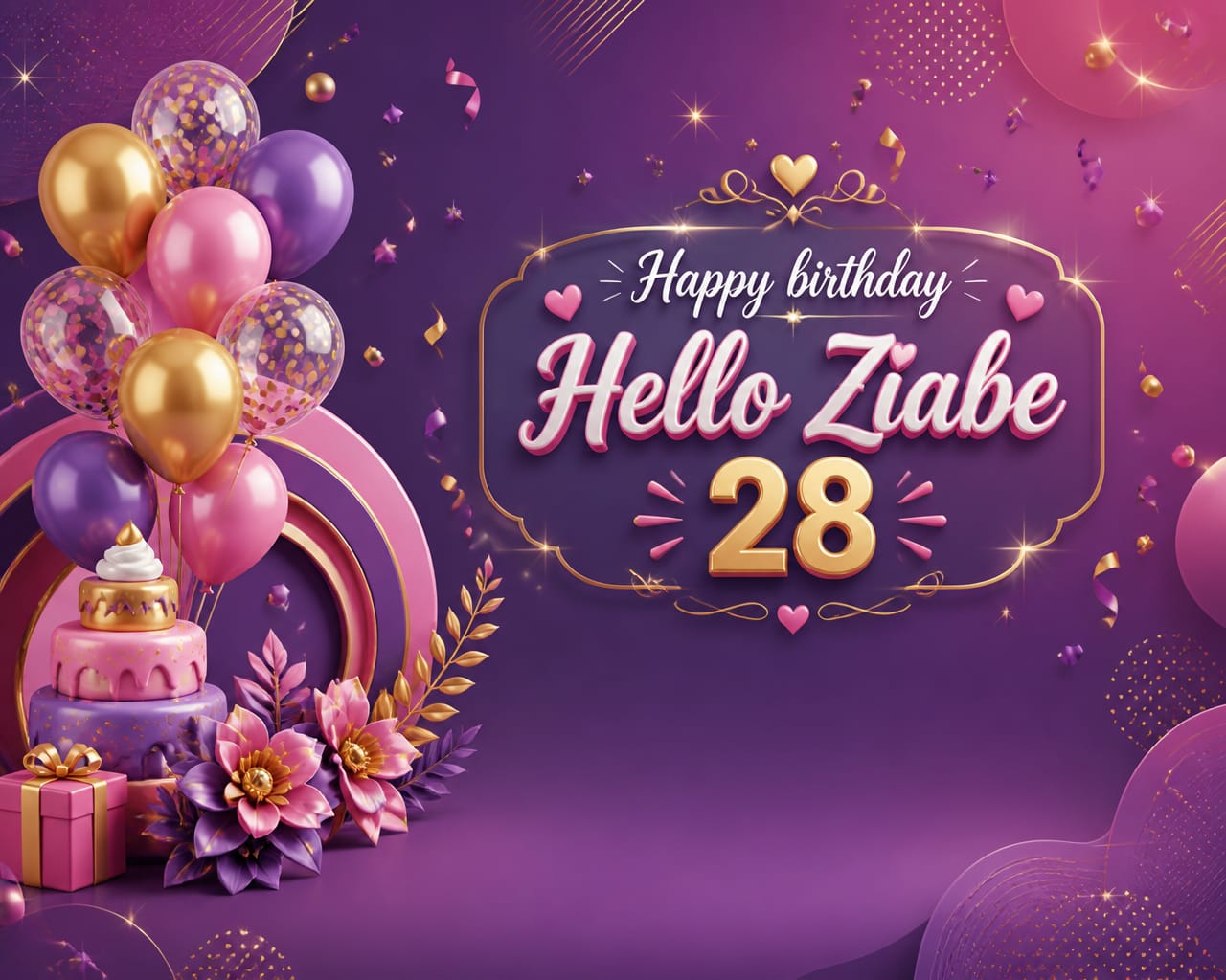 Birthday Backdrop option 2