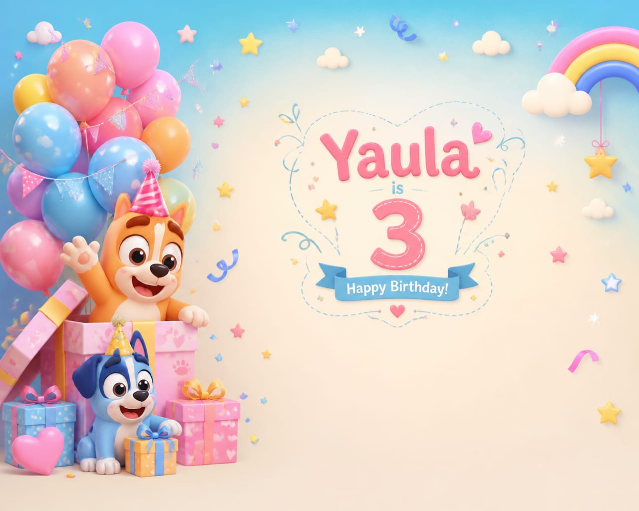 Birthday Backdrop option 2